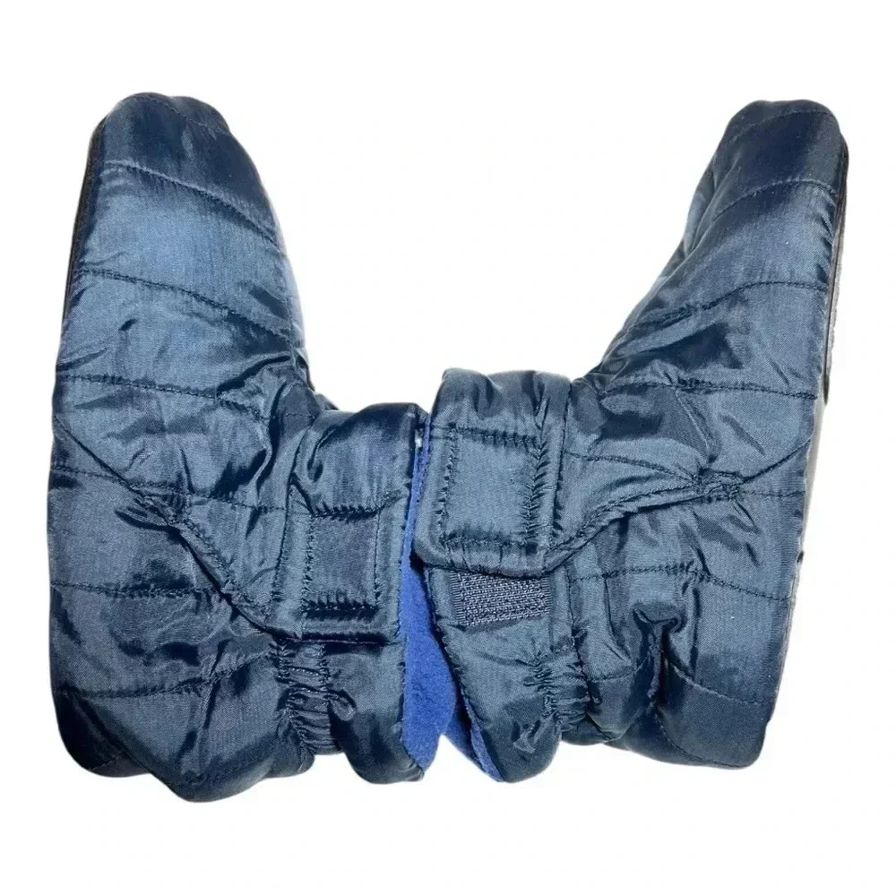 Boys Gap Quilted Lined Slippers Booties Toddler Size 10 Navy Blue NWT Unisex